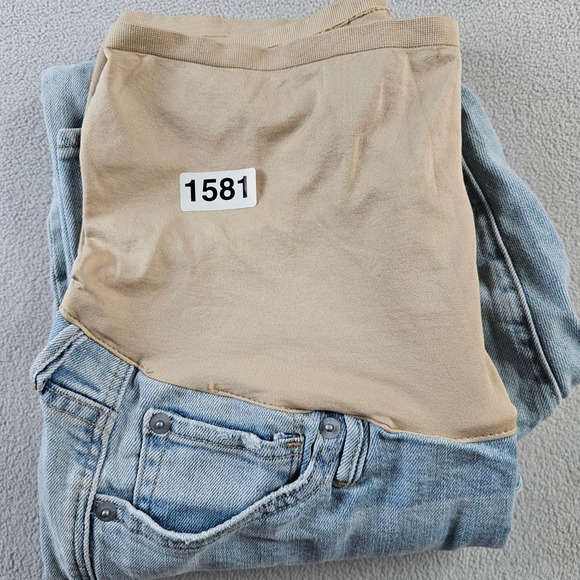 Gap 1969 Maternity Denim Jeans Women's 28 Blue Light Wash Cropped Leg - Picture 13 of 13